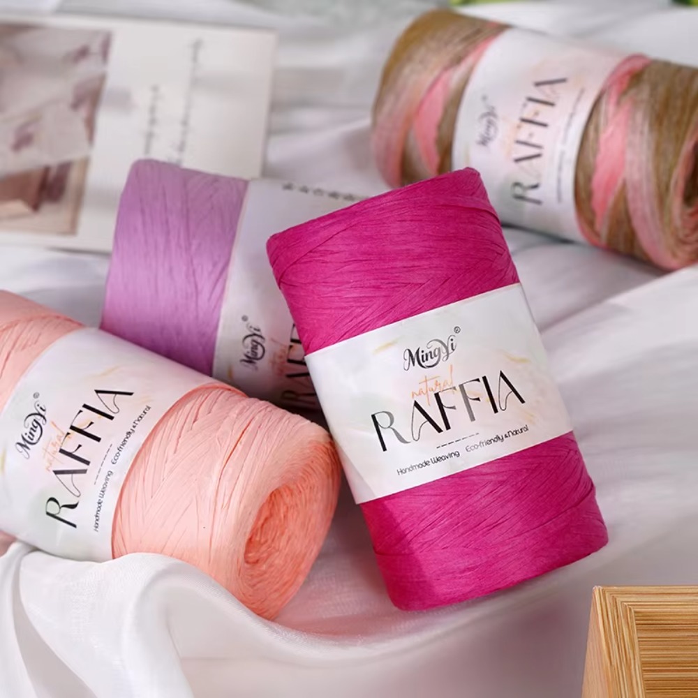 DIY Multi-Colored Raffia Yarn  - Crochet Bag Raffia recension och pris