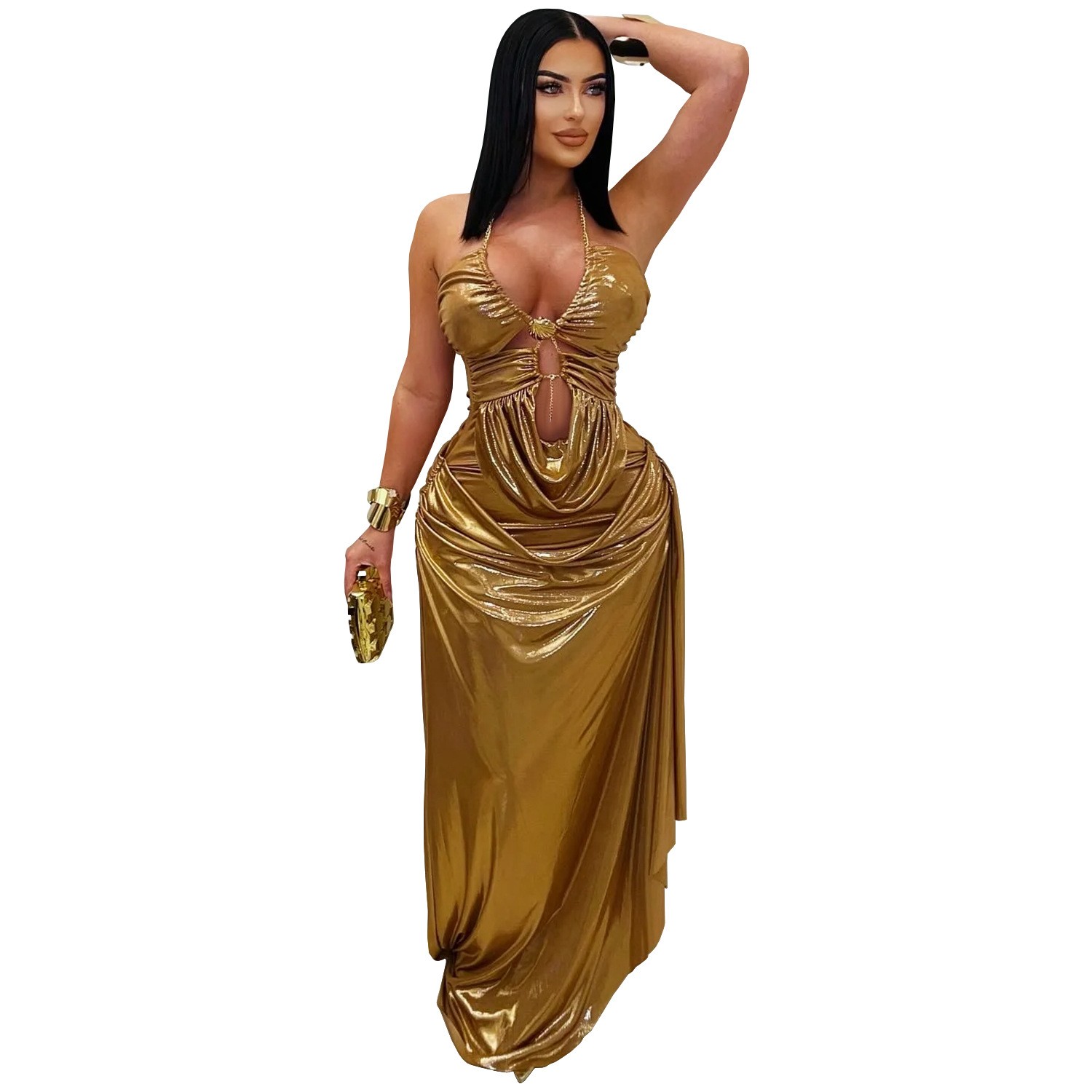 Prom Dress Evening Wedding Gue - Maxi Dress Halter recension och pris