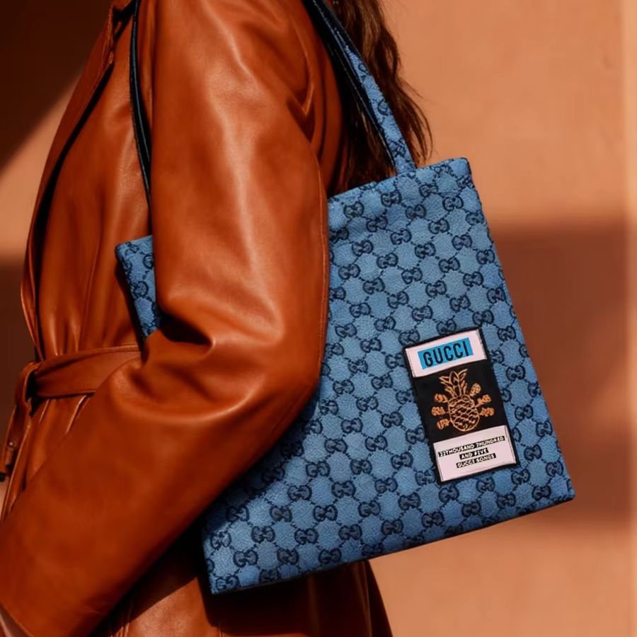 GUCCI bag Womens Canvas Tote B - Tote Bag Beach recension och pris