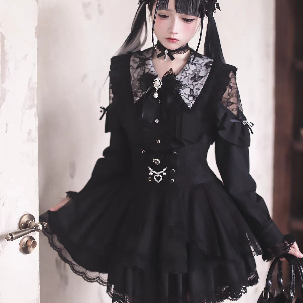 Harajuku Kawaii Skirt Sets Wom - Blouse Off Shoulder recension och pris